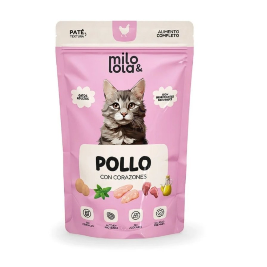 Milo & Lola Pollo con Corazones